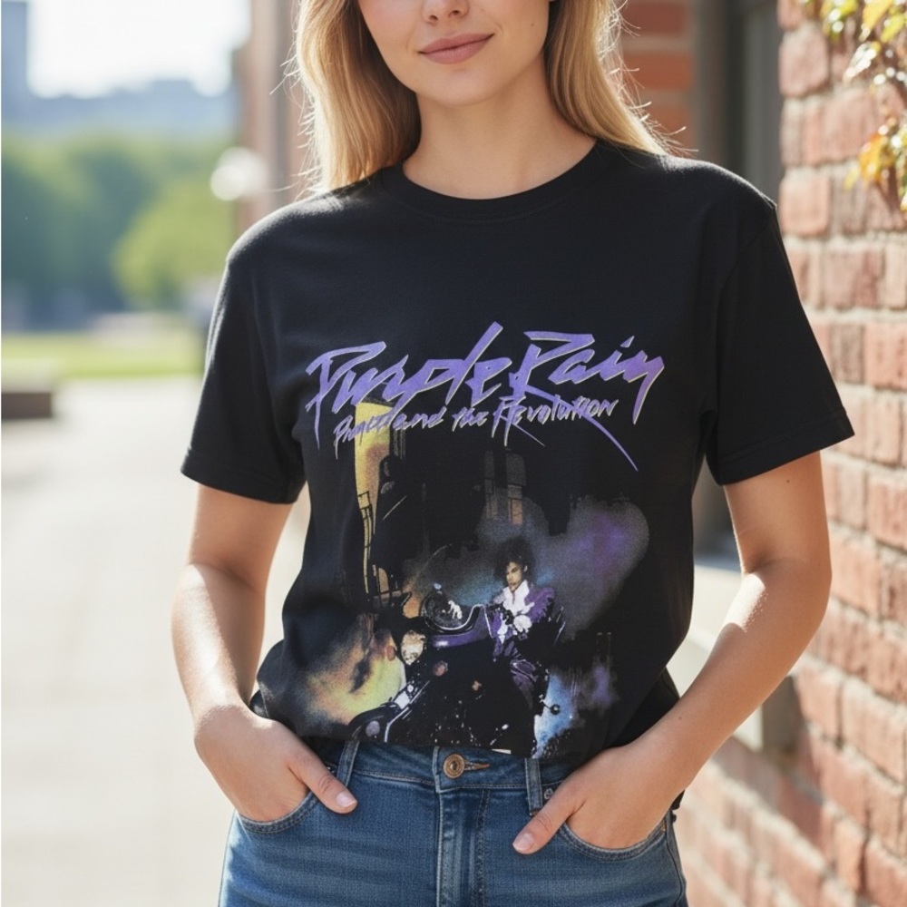 NEW•14•THE ULTIMATE SOFT PURPLE RAIN CONCERT TOP•NWT